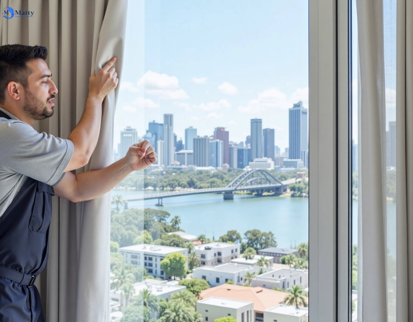 Professional curtain steam cleaning service mango-hill QLD by Matty Curtain Cleaning
